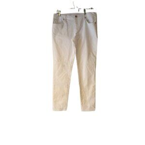 Loft Relaxed Skinny White Jeans - Size 8